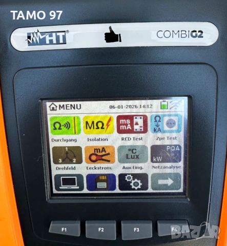 HT Instruments COMBI G2 - Тестер за електрически инсталации, снимка 4 - Други инструменти - 53037881