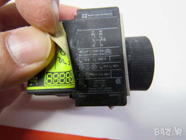 таймер за контактор LA3DR2 реле за време  (от 0,1-30 Секунди) - Telemehanique, снимка 3 - Друга електроника - 28401259