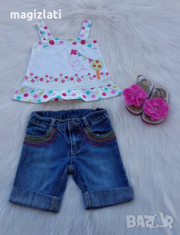 Детски дънкови панталонки и потник 2 години, снимка 15 - Комплекти за бебе - 32796815
