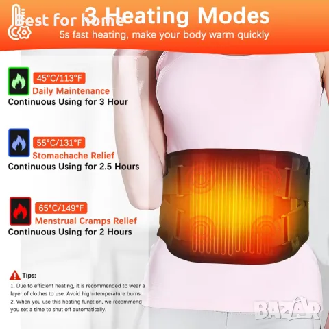 Изключително голяма 60-инчова безжична нагревателна подложка за гръб , снимка 5 - Друга електроника - 50180069