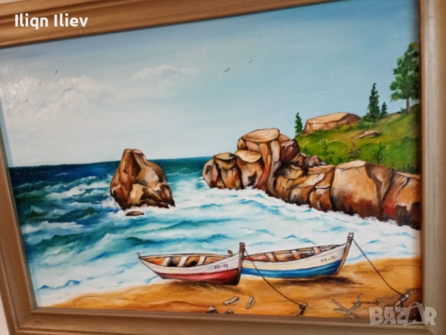 Стари лодки, снимка 3 - Картини - 53418696