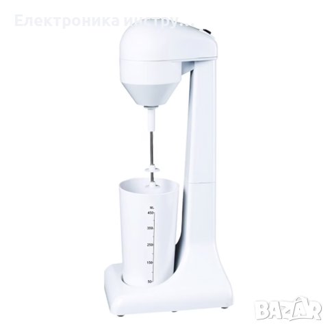Миксер за фрапе Hausberg HB-7677NG, 120W, 2 скорости, 450 мл, бял