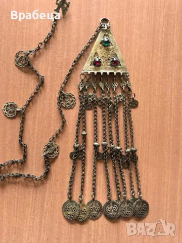 Възрожденски сребърен накит. Косичник, снимка 10 - Антикварни и старинни предмети - 50412551