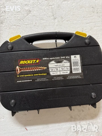 Комплект винтове Rocket – 245 бр. + 1 отвертка + 3 накрайника (Torx) – с връх тип 17, снимка 2 - Железария - 50617513