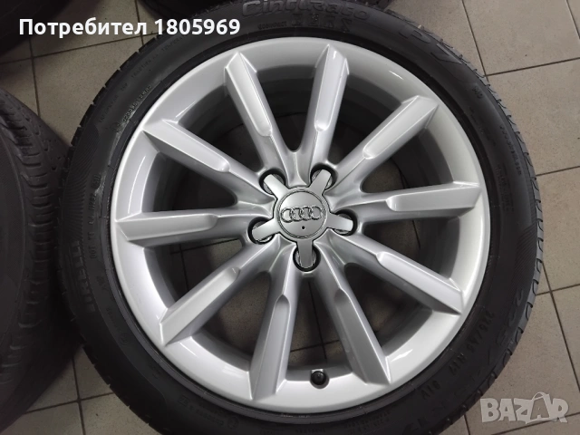 4бр. ал. джанти Audi Q3 (оригинални) 7x17 , 5x112 , ET43 , централен отвор 57,1мм, снимка 2 - Гуми и джанти - 53560785