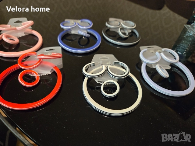 Комплект ГРИВНА + ОБЕЦИ + ПРЪСТЕН, снимка 4 - Бижутерийни комплекти - 52840172