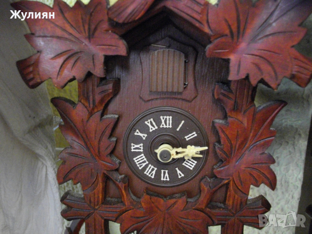 СТЕНЕН ЧАСОВНИК С КУКУВИЧКА ШВАРЦВАЛД, снимка 8 - Антикварни и старинни предмети - 44876880
