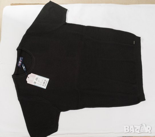 Мъжка блуза с памук в черно Jimmy Sanders - S, снимка 4 - Блузи - 43085068
