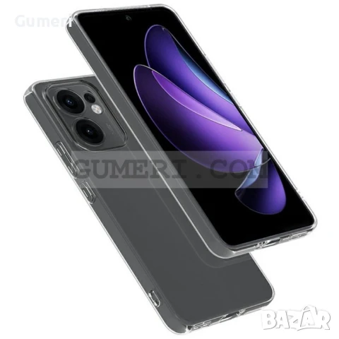  Oppo Reno13 F 5G Силиконов Гръб Със Защита За Задната Камера - Прозрачен, снимка 3 - Калъфи, кейсове - 50504459
