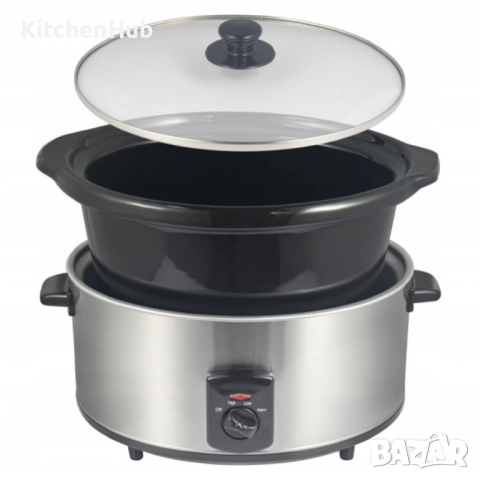 Slow Cooker тенджера Royalty Line SLC1012/SLC1013 – спестява време, съхранява вкуса, снимка 5 - Съдове за готвене - 52381977
