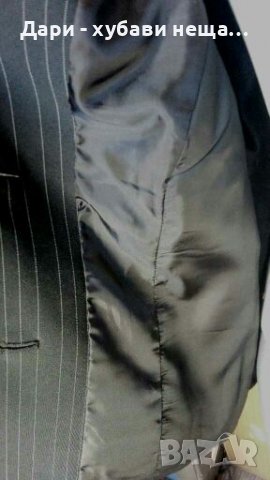 Елегантно сако в черно с тънки бели райета🍀❤M/L,L❤🍀арт.269, снимка 4 - Сака - 36676914