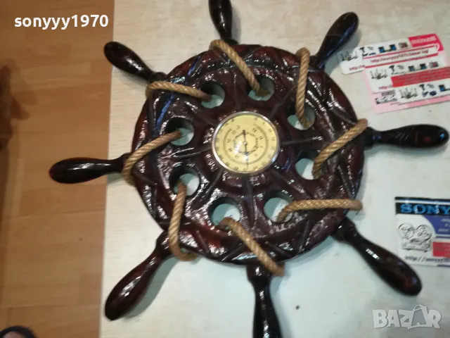 MADE IN SPAIN-БАРОМЕТЪР РУЛ 43СМ-ВНОС FRANCE LNWCR1211241000, снимка 6 - Антикварни и старинни предмети - 47935920