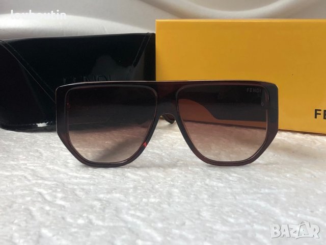 Fendi 2022 дамски слънчеви очила маска с лого, снимка 4 - Слънчеви и диоптрични очила - 37969365