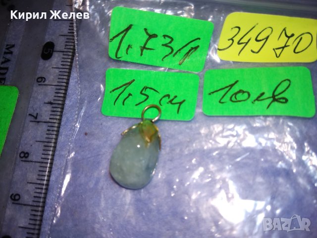 СТАР МЕДАЛЬОН НАТУРАЛНО ПОЛУСКЪПОЦЕННО КАМЪЧЕ в ПОСРЕБРЕН МЕСИНГОВ ОБКОВ 34970, снимка 5 - Антикварни и старинни предмети - 40500017