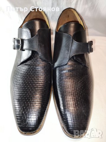 Разкошни мъжки обувки от естествена кожа MARCO BONELLI №47, снимка 3 - Официални обувки - 35044062