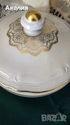 Oscar Scheller прелест е цвят екрю 2 съда и чайник, снимка 4 - Други - 49863228