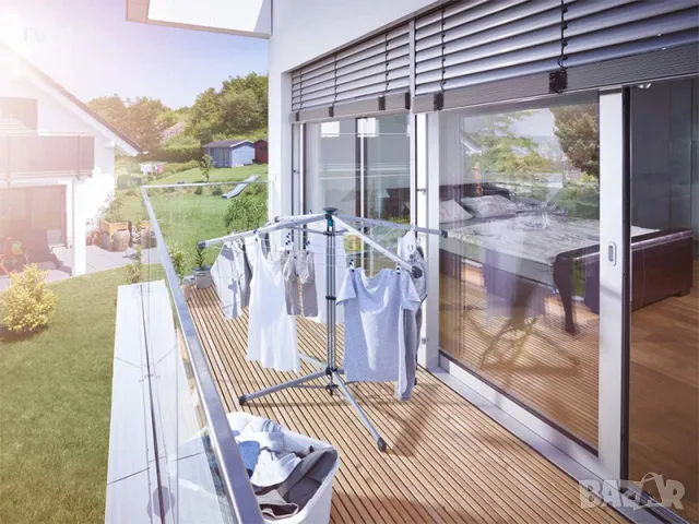 НОВИ! Сушилник за дрехи Leifheit Linopop UP 140 тип чадър ротационен сушилник със стойка, снимка 6 - Сушилници - 48680646