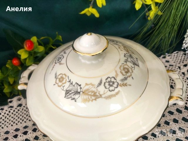 Цвят слонова кост Schirding Bavaria -Барок, снимка 10 - Чаши - 52281857