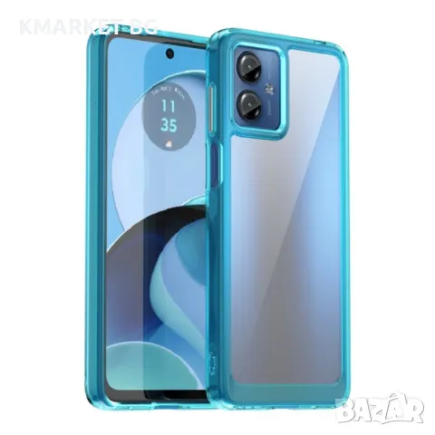 Motorola Moto G14 Силиконов Калъф Transparent TPU и Протектор, снимка 4 - Калъфи, кейсове - 48051226