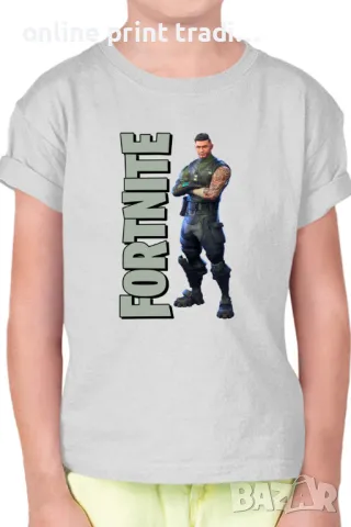 Детска тениска Фортнайт Fortnite Squad Leader 01, снимка 4 - Детски тениски и потници - 48524479