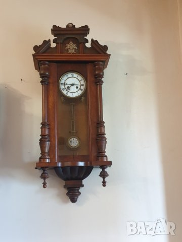 Стар немски стенен часовник, снимка 7 - Антикварни и старинни предмети - 40545462