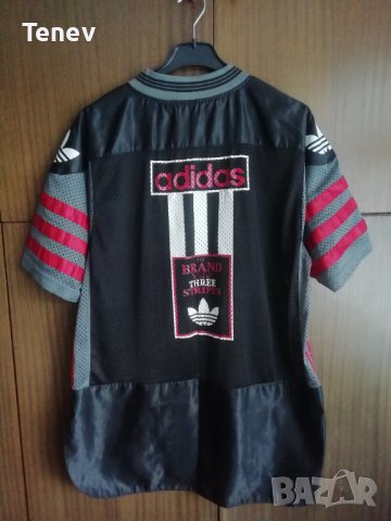Adidas The Brand with The Three Stripes Vintage оригинална тениска Jersey, снимка 2 - Тениски - 43369931