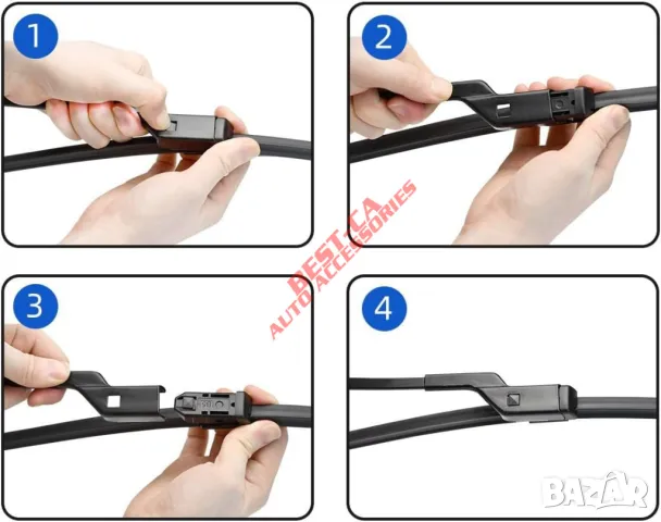 Комплект чистачки за предно стъкло 68+43 cm. подходящи за Volkswagen Sharan 2 Seat Alhambra 2 Mk2 7N, снимка 4 - Аксесоари и консумативи - 47339560