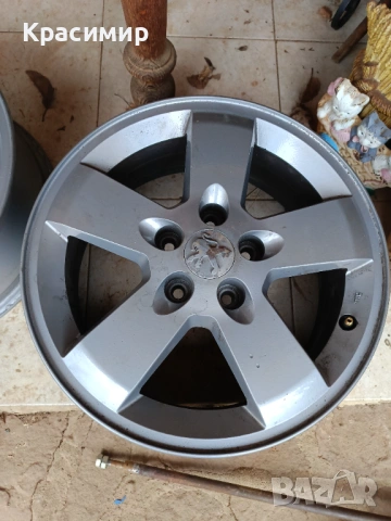 Оригинални алуминиеви джанти за Peugeot - 16 цола , снимка 2 - Гуми и джанти - 53061619