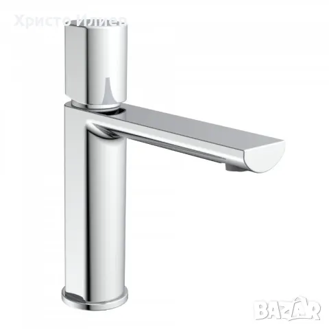 Смесител за мивка със сифон Дизайнерски Луксозен внос от Германия Хром, снимка 2 - Смесители - 49270896