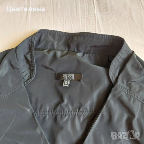 Черна шушлякова рокля Alessa, р-р S, снимка 5 - Рокли - 52233186