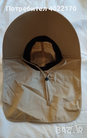 Голяма слънцезащитна шапка с UV защита - чисто нова , внос от Англия