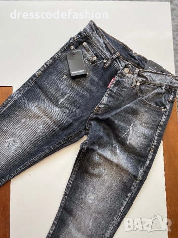 Мъжки черни дънки Dsquared , снимка 5 - Дънки - 51764240