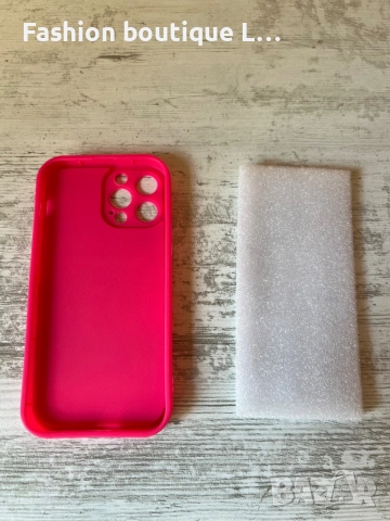 Кейс / калъф за айфон 13 про макс чисто нов цикламено розов материала гума силикон 🩷🩷🩷🩷, снимка 7 - Калъфи, кейсове - 52088836