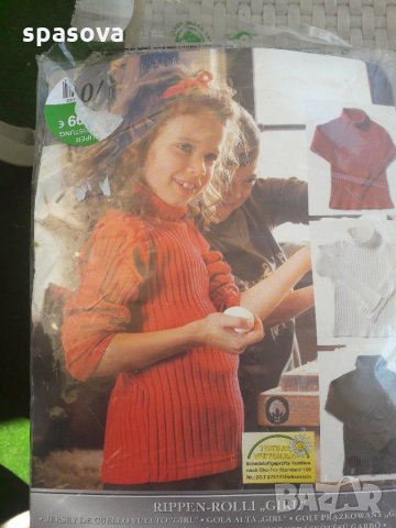 пуловер за момиче 110/116 нов внос от Германия маслено зелен, снимка 2 - Детски Блузи и туники - 26238332