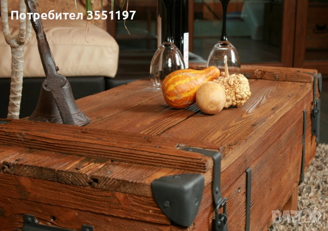 Холна маса от сандък с място за багаж, снимка 7 - Маси - 52961258