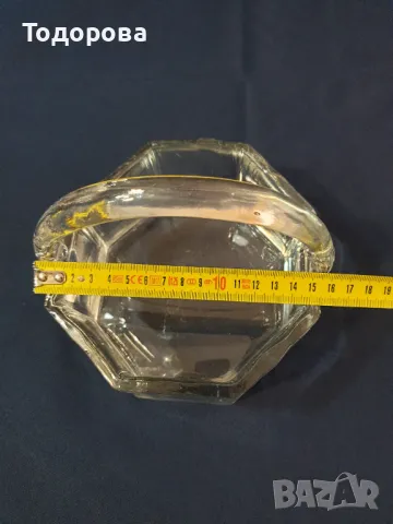 Кристална шестоъгълна фруктиера-кошничка, снимка 5 - Сервизи - 47323215