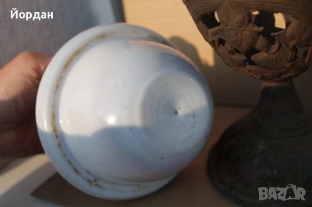 Газена лампа от лят чугун, снимка 8 - Антикварни и старинни предмети - 43989266