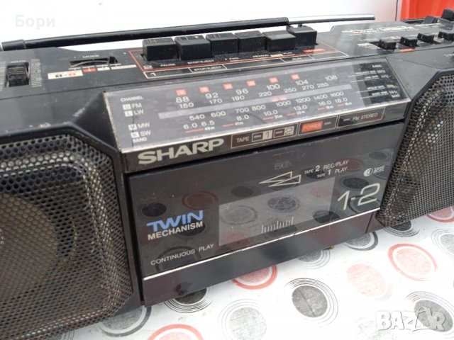 Двукасетен SHARP WQ-T282H Радиокасетофон, снимка 5 - Радиокасетофони, транзистори - 39385091