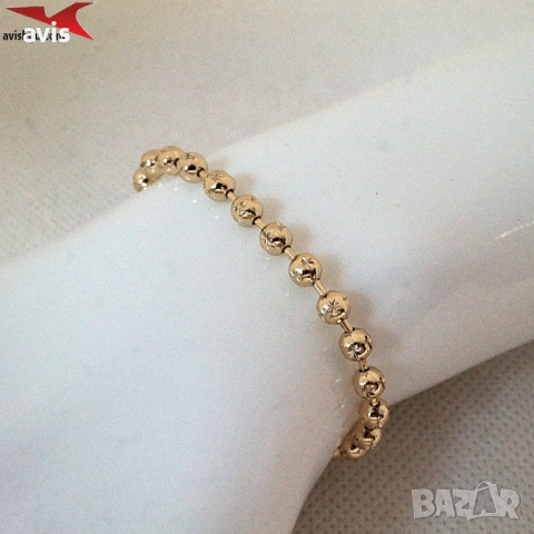 Гривна с 14К златно покритие 234828, снимка 4 - Гривни - 52822040