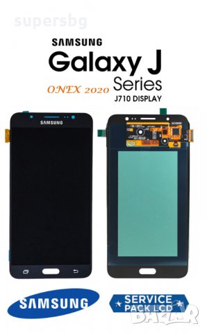Нов 100% Оригинален LCD Дисплей + Тъч скрийн за  Samsung Galaxy J7 2016 SM-J710F Black