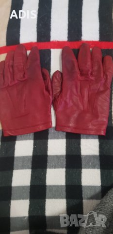 Червени мъжки ръкавици /ест кожа /Club Argentino / M /made in Italy/разпродава, снимка 9 - Екипировка - 38443874