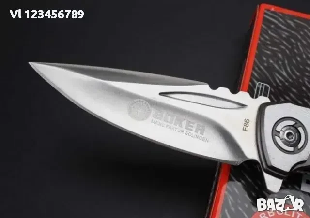 Чудесен сгъваем нож BOKER F86 размери 98х231, снимка 5 - Ножове - 50834688