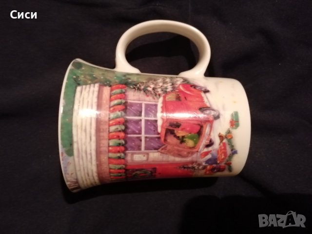 Порцеланова чаша с мотив зимен , снимка 4 - Други - 37932810