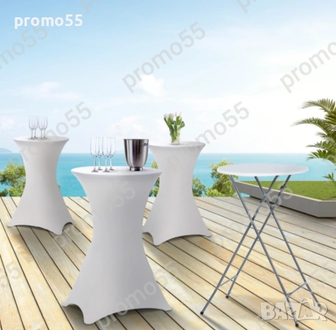 Сгъваема Маса за Кетъринг, Кръгла Коктейлна Маса 80х110см., снимка 8 - Градински мебели, декорация  - 51473245