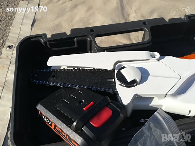 STIHL 36V LI-ION РЕЗАЧКА ЗА КЛОНИ С ВЕРИГА 0701231717, снимка 2 - Градинска техника - 39223240