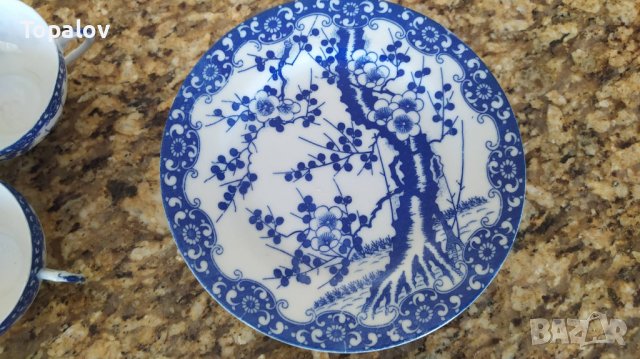 Японски сервиз за чай, маркиран с литофан, снимка 8 - Антикварни и старинни предмети - 40145425