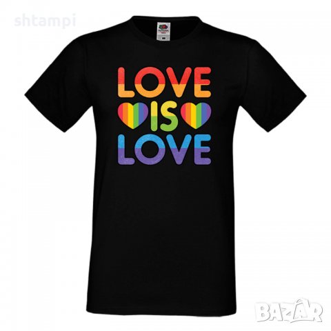 Мъжка тениска Love Is Love 2 multicolor Прайд,Празник.Повод,Изненада, снимка 2 - Тениски - 37103173