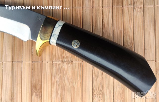 Ловен нож /ръчна изработка и стомана D2 /, снимка 4 - Ножове - 43330068