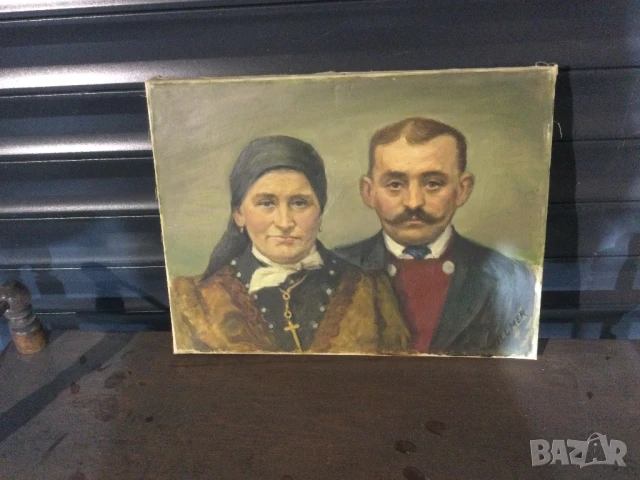 Портрет на мъж и жена…., снимка 2 - Картини - 51279688