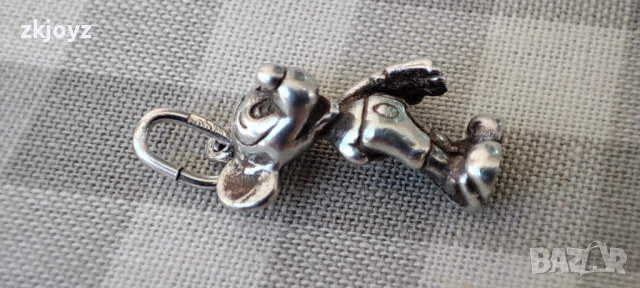 СРЕБЪРНА ВИСУЛКА  УОЛТ ДИСНИ  МИКИ МАУС  1.84 ГРАМА /ПРОБА 900, снимка 4 - Колиета, медальони, синджири - 52028605